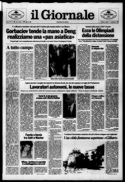 Il giornale : quotidiano del mattino